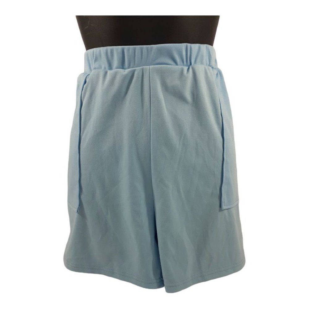 Lt Blue Elastic Shorts 3XL
